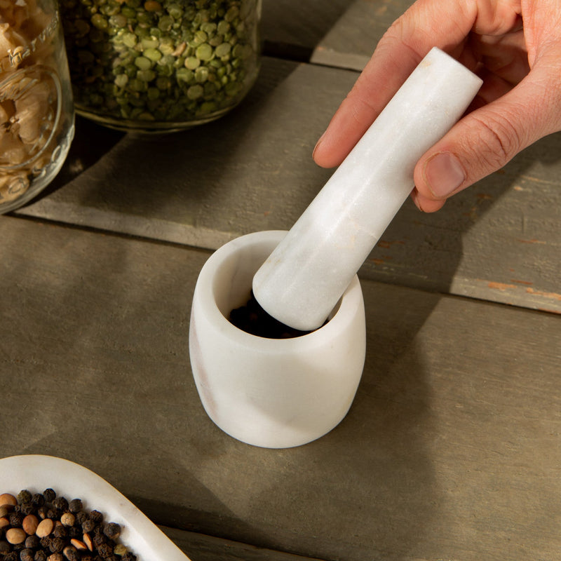 Heirloom - Mortar and Pestle Marble Small Home & Kitchen