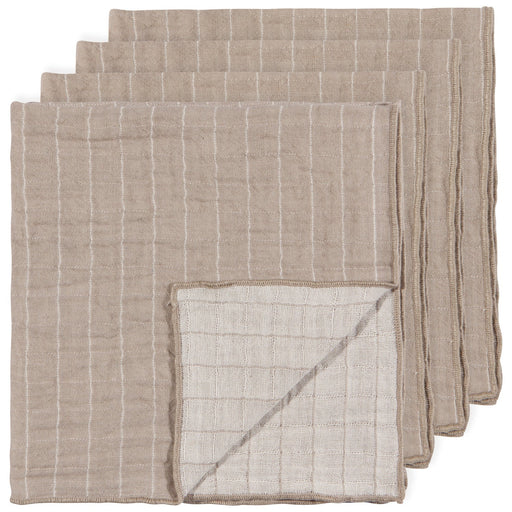 Heirloom - Napkin Double Weave Dove Gray | Gray Home & Kitchen