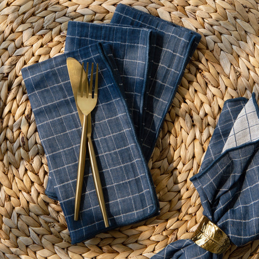 Heirloom - Napkin Double Weave Midnight Home & Kitchen