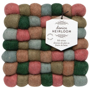 Heirloom - Nectar Wool Felt Ball Trivet - view 2