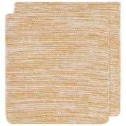 Heirloom - Ochre Knit Dishcloths Set of 2 Home & Kitchen