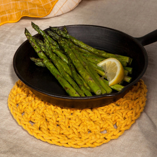 Heirloom - Ochre Knotted Trivet Home & Kitchen
