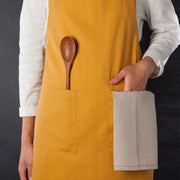 Heirloom - Ochre Stonewash Apron Home & Kitchen