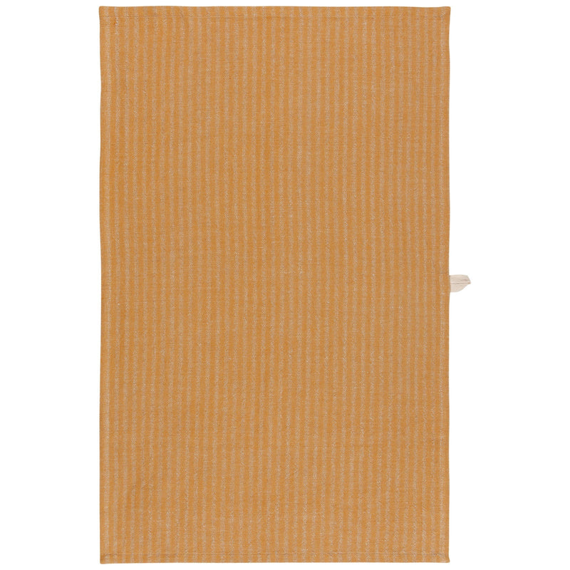 Heirloom - Ochre Stripe Linen - Cotton Dishtowel Home & Kitchen