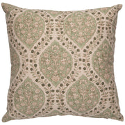 Heirloom - Ogee Block Print Pillow 20 x 20 inch Home & Kitchen