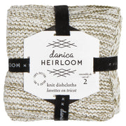 Heirloom - Olive Branch Knit Dishcloths Set of 2 Home & Kitchen