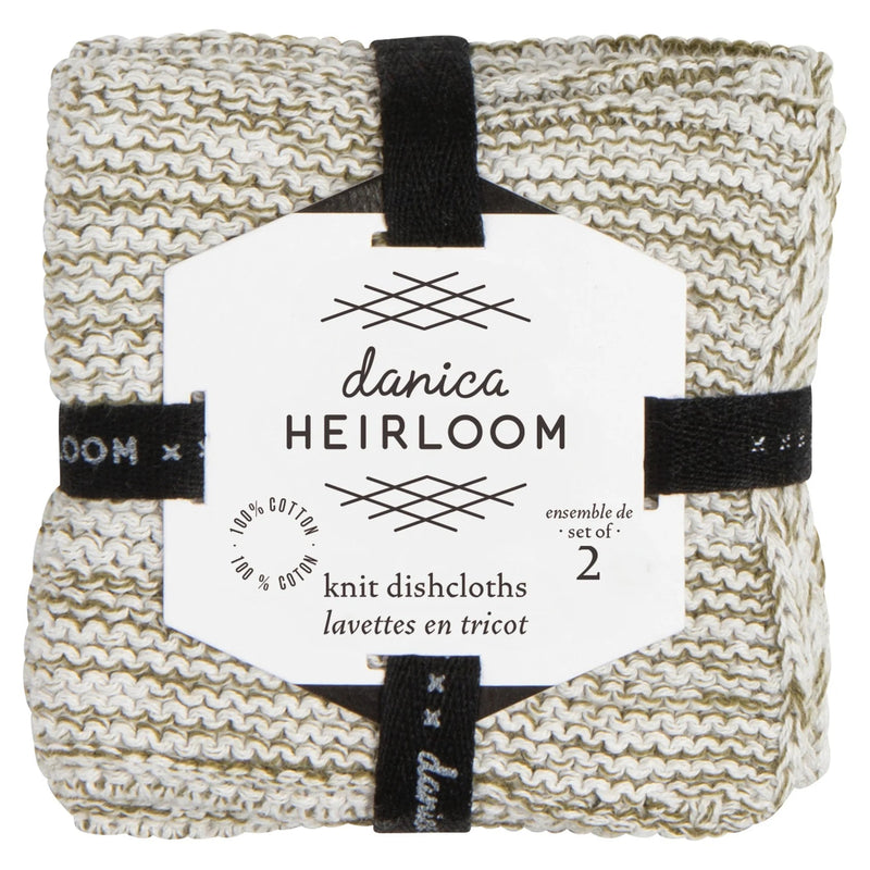 Heirloom - Olive Branch Knit Dishcloths Set of 2 Home & Kitchen