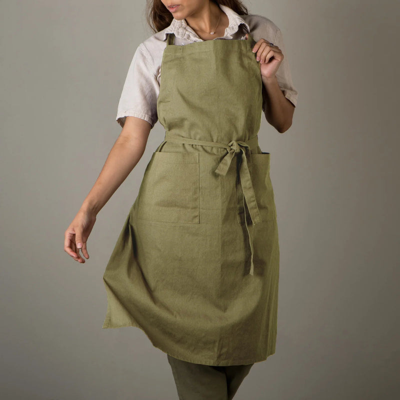 Heirloom - Olive Branch Stonewash Apron Home & Kitchen