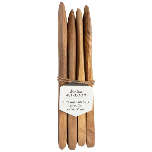 Heirloom - Olive Wood Spreaders Set of 4 Home & Kitchen