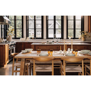 Heirloom - Pedestal Glass 11 oz - Amber Home & Kitchen