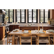 Heirloom - Pedestal Glass 7 oz - Amber Home & Kitchen