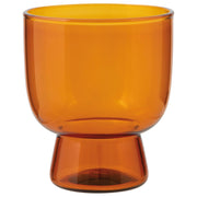 Heirloom - Pedestal Glass 7 oz - Amber Home & Kitchen