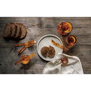 Heirloom - Pedestal Glass 7 oz - Amber Home & Kitchen