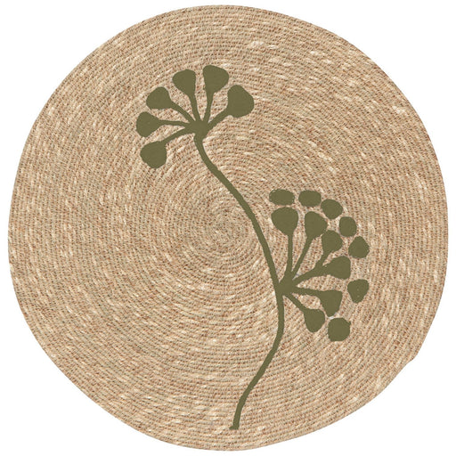 Heirloom - Placemat Seagrass Flora Olive Home & Kitchen