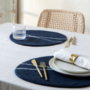 Heirloom - Placemat Striato Midnight Home & Kitchen