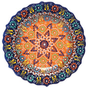 Heirloom - Plate 10in Evani Multi Azure Home & Kitchen