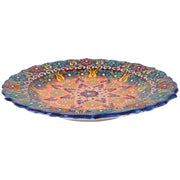 Heirloom - Plate 10in Evani Multi Azure Home & Kitchen