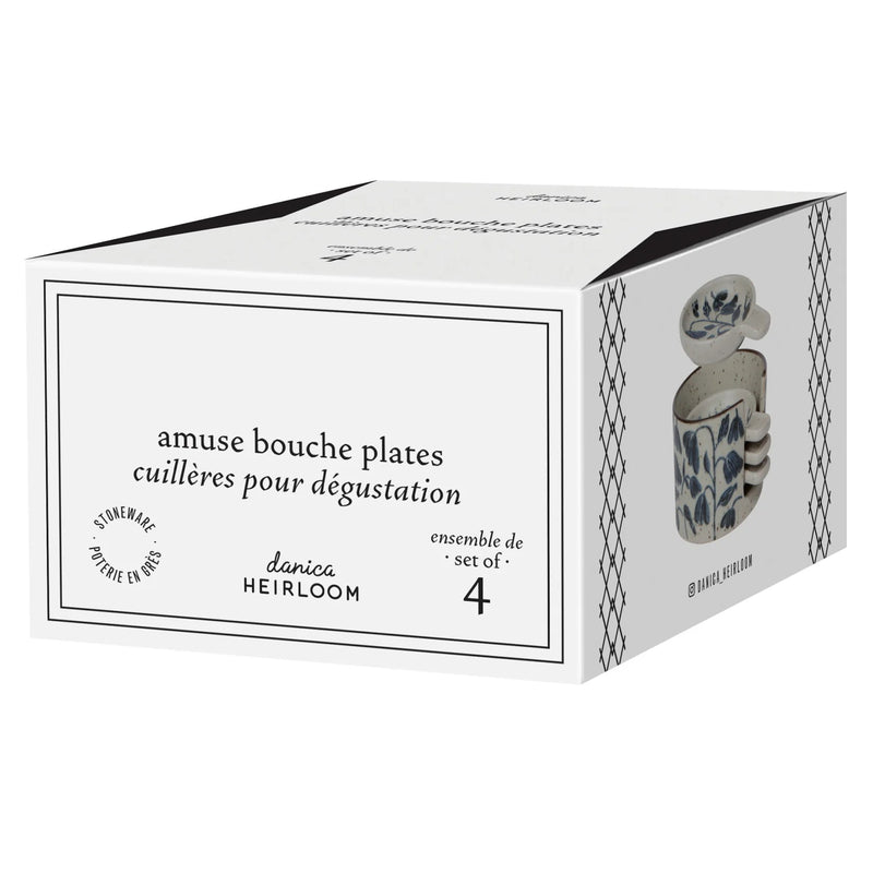 Heirloom - Posy Element Amuse Bouche Plates Set of 4 Home & Kitchen