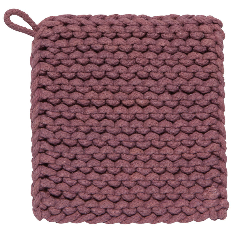 Heirloom - Potholder Knit Ash Plum | Purple Home & Kitchen