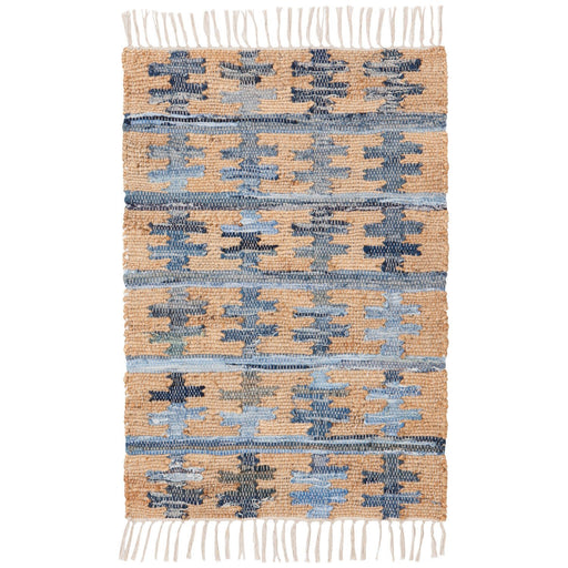 Heirloom - Reverb Recycled Denim Chindi Rug 2 x 3 ft Home & Kitchen