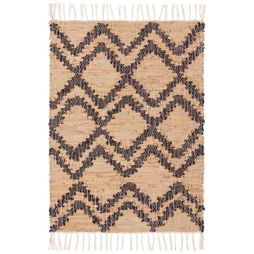 Heirloom - Rug 2x3ft Chindi Leather Tetra Home & Kitchen