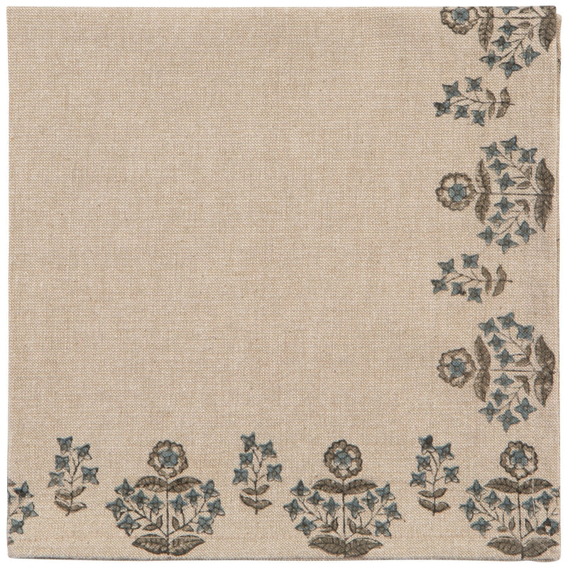 Heirloom - Block Print Napkins (Set of 4) - Salvia - view 2