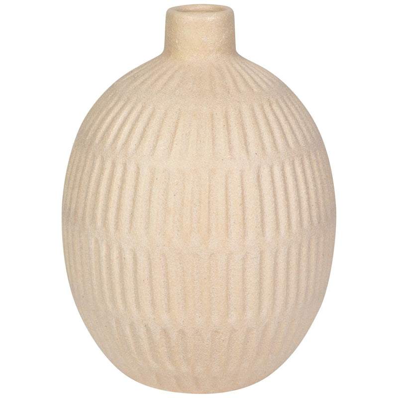 Heirloom - Sand Ceramic Bud Vase Home & Kitchen
