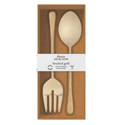 Heirloom - Set/2 Steel Server Gold Home & Kitchen