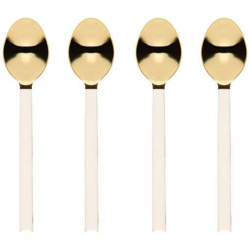 Heirloom - Set/4 Dessert Spoon IvoryGold Home & Kitchen