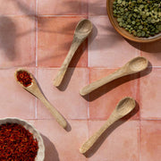 Heirloom - Set/4 Mango Wood Mini Spoons | Brown Home & Kitchen
