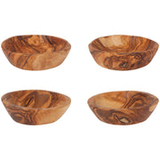 Heirloom - Set/4 Pinch Bowl Olive Wood Home & Kitchen