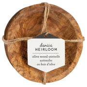 Heirloom - Set/4 Pinch Bowl Olive Wood Home & Kitchen