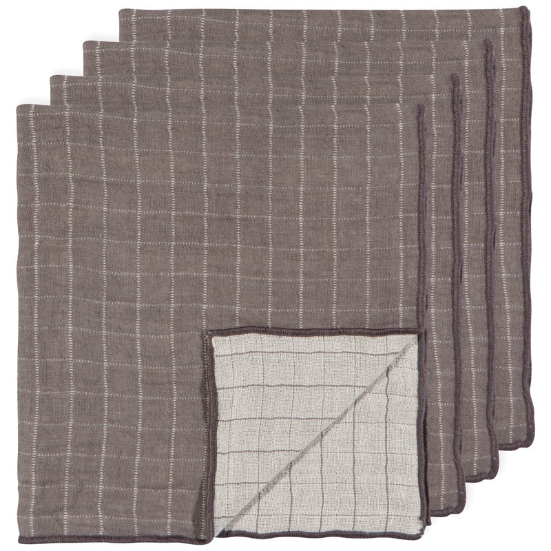 Heirloom - Shadow Double Weave Napkins Set of 4 Home & Kitchen