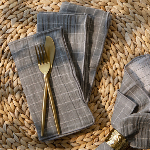 Heirloom - Shadow Double Weave Napkins Set of 4 Home & Kitchen
