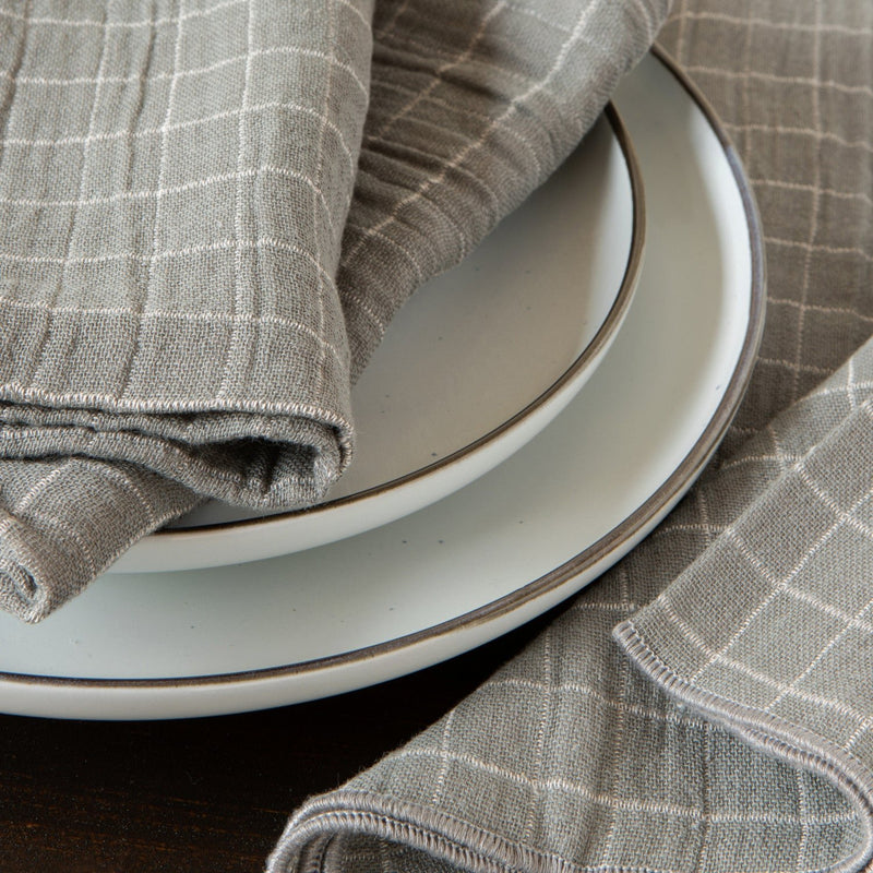Heirloom - Shadow Double Weave Napkins Set of 4 Home & Kitchen