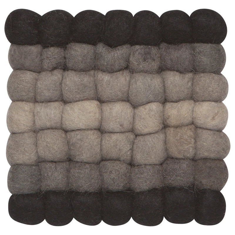 Heirloom - Shadow Wool Felt Ball Trivet Home & Kitchen