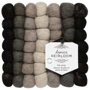 Heirloom - Shadow Wool Felt Ball Trivet Home & Kitchen