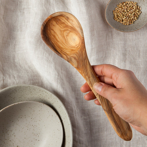 Heirloom - Spoon Serving Olive Wood | Beige Home & Kitchen