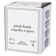Heirloom - Sprout Stamped Pinch Bowls Set of 4 Home & Kitchen