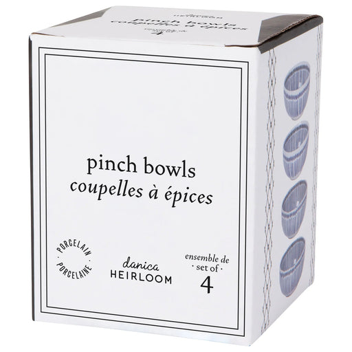 Heirloom - Sprout Stamped Pinch Bowls Set of 4 Home & Kitchen