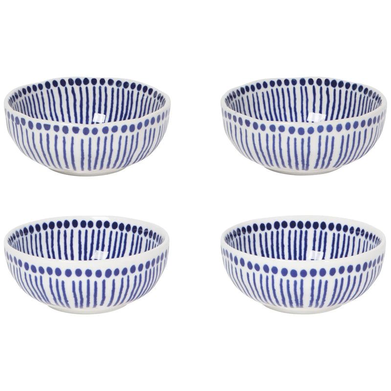 Heirloom - Sprout Stamped Pinch Bowls Set of 4 Home & Kitchen