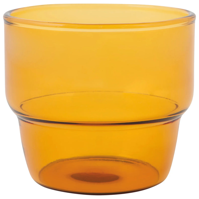 Heirloom - Stackable Juice Glass 9 oz - Amber Home & Kitchen