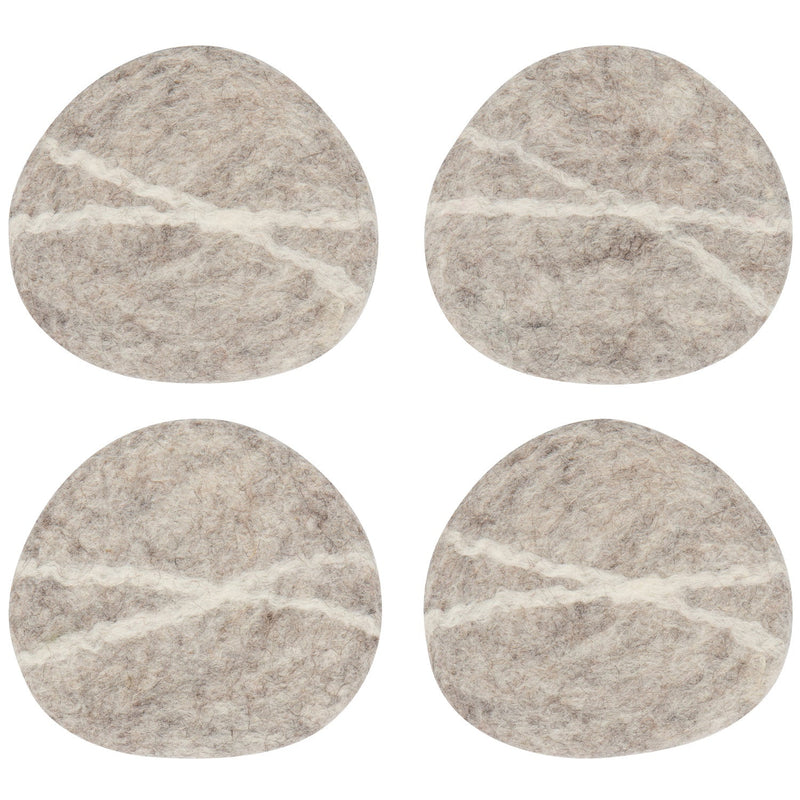 Heirloom - Striato Felt Wool Coasters Set of 4 - Flint Home & Kitchen