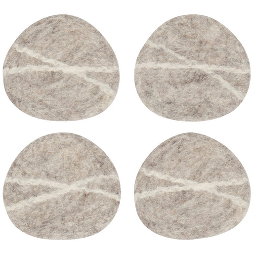 Heirloom - Striato Felt Wool Coasters Set of 4 - Flint Home & Kitchen