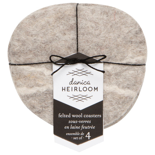 Heirloom - Striato Felt Wool Coasters Set of 4 - Flint Home & Kitchen