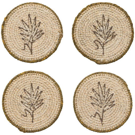 Heirloom - Sylvan Seagrass Coasters Set of 4 Home & Kitchen