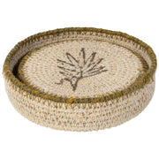 Heirloom - Sylvan Seagrass Coasters Set of 4 Home & Kitchen