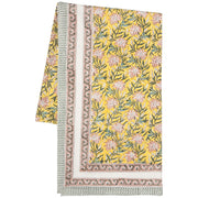 Heirloom - Tablecloth Block Print Clematis Home & Kitchen