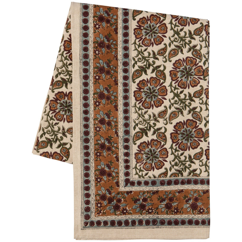 Heirloom - Tablecloth Block Print Elysian Home & Kitchen
