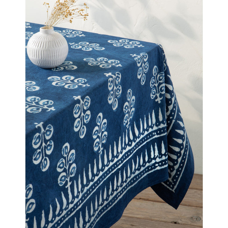 Heirloom - Tablecloth Block Print Hawthorn Home & Kitchen